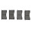 4PCS Disc Brake Pads Highly Suppressed Low Noise 6