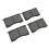 4PCS Disc Brake Pads Highly Suppressed Low Noise 4