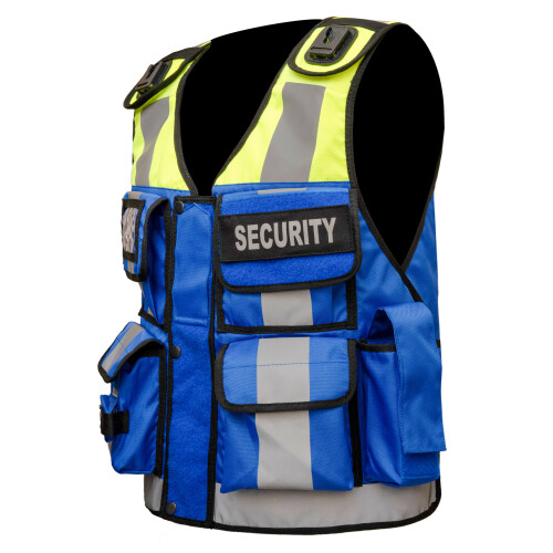Mens Security Safety Vest - High Visibility Reflective Workwear Mix NP 1