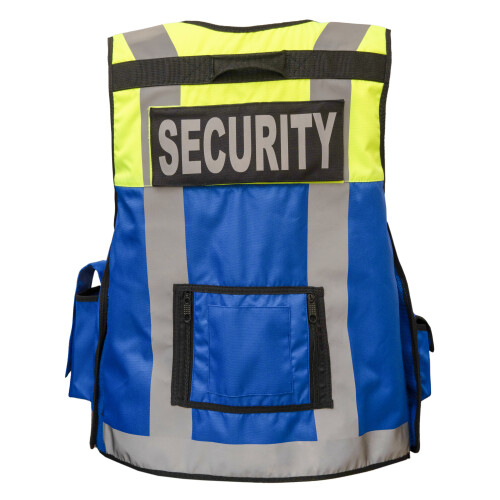 Mens Security Safety Vest - High Visibility Reflective Workwear Mix NP 2