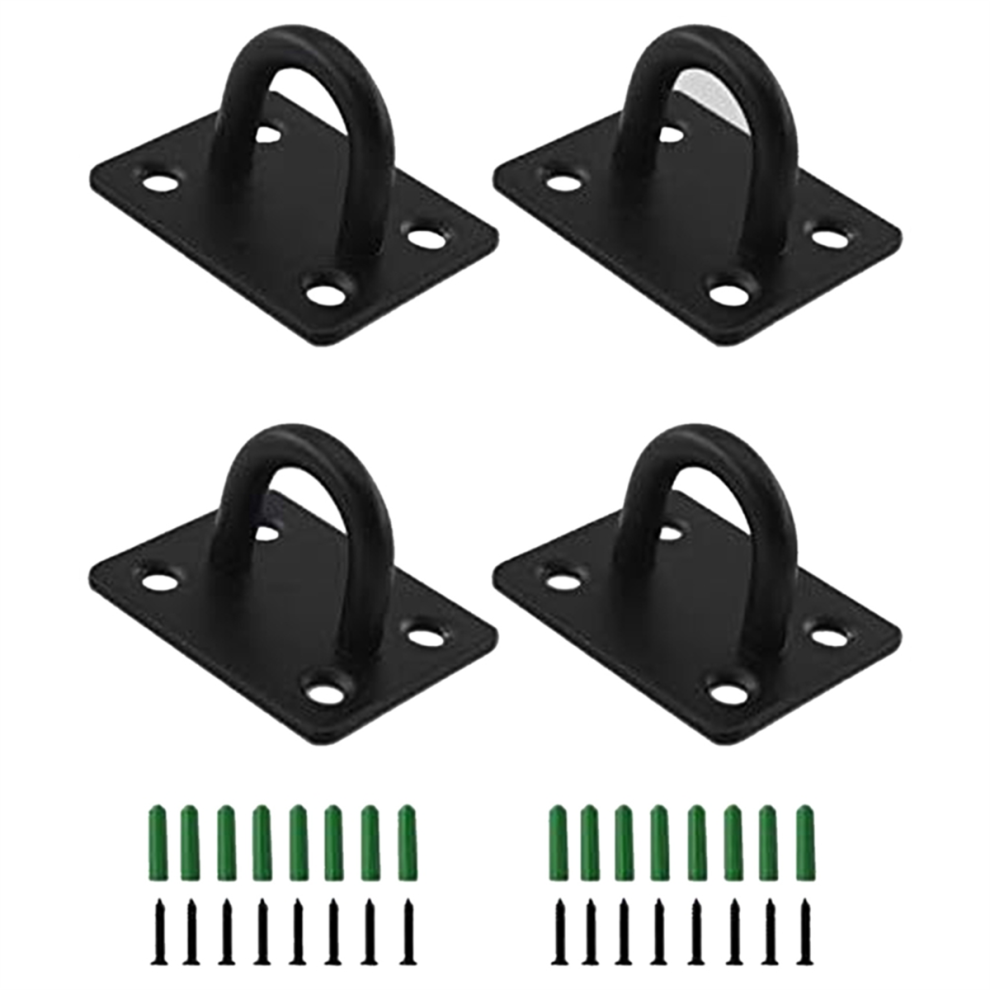 Pad Eye Plate U Hooks Heavy Duty Wall Mount Ring Marine Hanging Hardware Staple Hook Loop With Screws 4853961869843