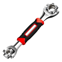 52 in 1 Socket Wrench, Stainless Steel Professional Multi-Functional Rotating Tools, 360 Degree Revolving Spanner