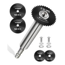Inside Pipe Cutter for PVC with 5 Replacement Saw Blades, 1/4 Inch Hex Shank Impact Connect