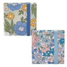 2 Pcs Mini Watercolor Sketchbook 2.4x2.4 Inch 300g Portable Square Fabric Cover Small 40 Pages