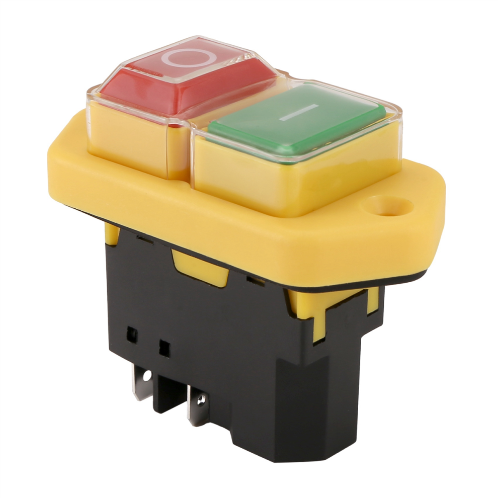 Yh02-A Electromagnetic Switch 220V 15A 5Pin Start Push Button For Machine Tool Equipment Waterproof Panel 4853961874663