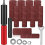 Drum Sander Set,Rubber Sanding Spindle Adapter, with 120 Grit Sandpaper Drum, Sleeves Power Drill 5