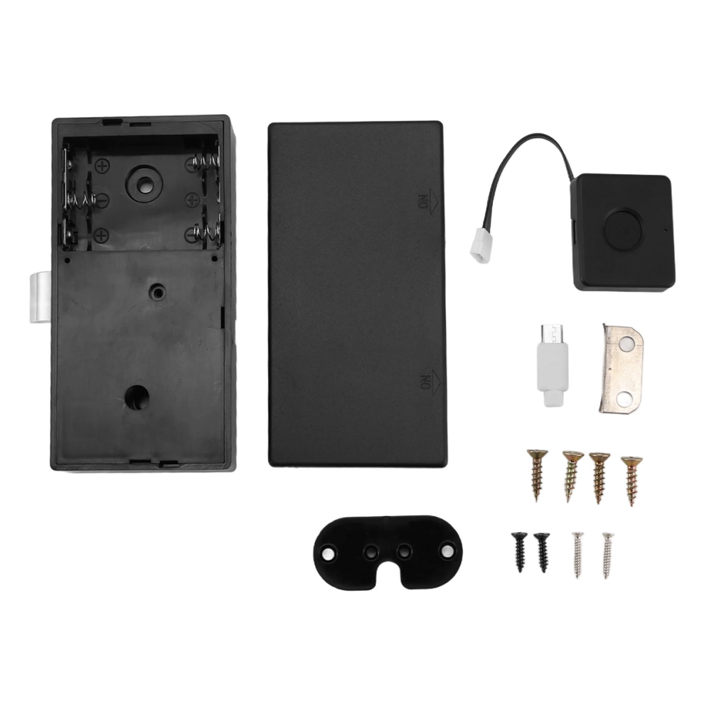 Biometric Fingerprint Lock Black Keyless Cabinet Smart Drawer Locks Anti-Theft Door-image-OPC-PJ8BTMM-NEW