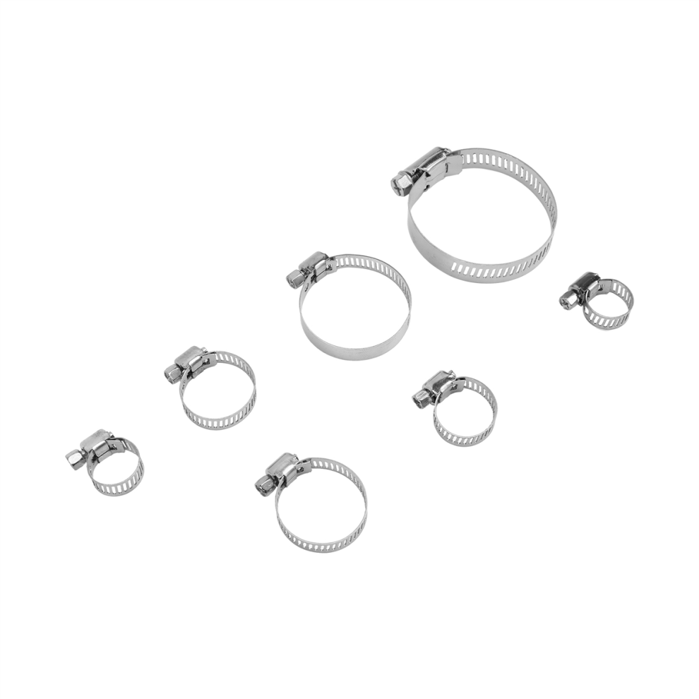 80Pcs Hose Clips Pipe Clamps 8Mm-51Mm Stainless Steel Hoop Clamp Set Automotive Pipes Clip Fixed Tool 4853961882804
