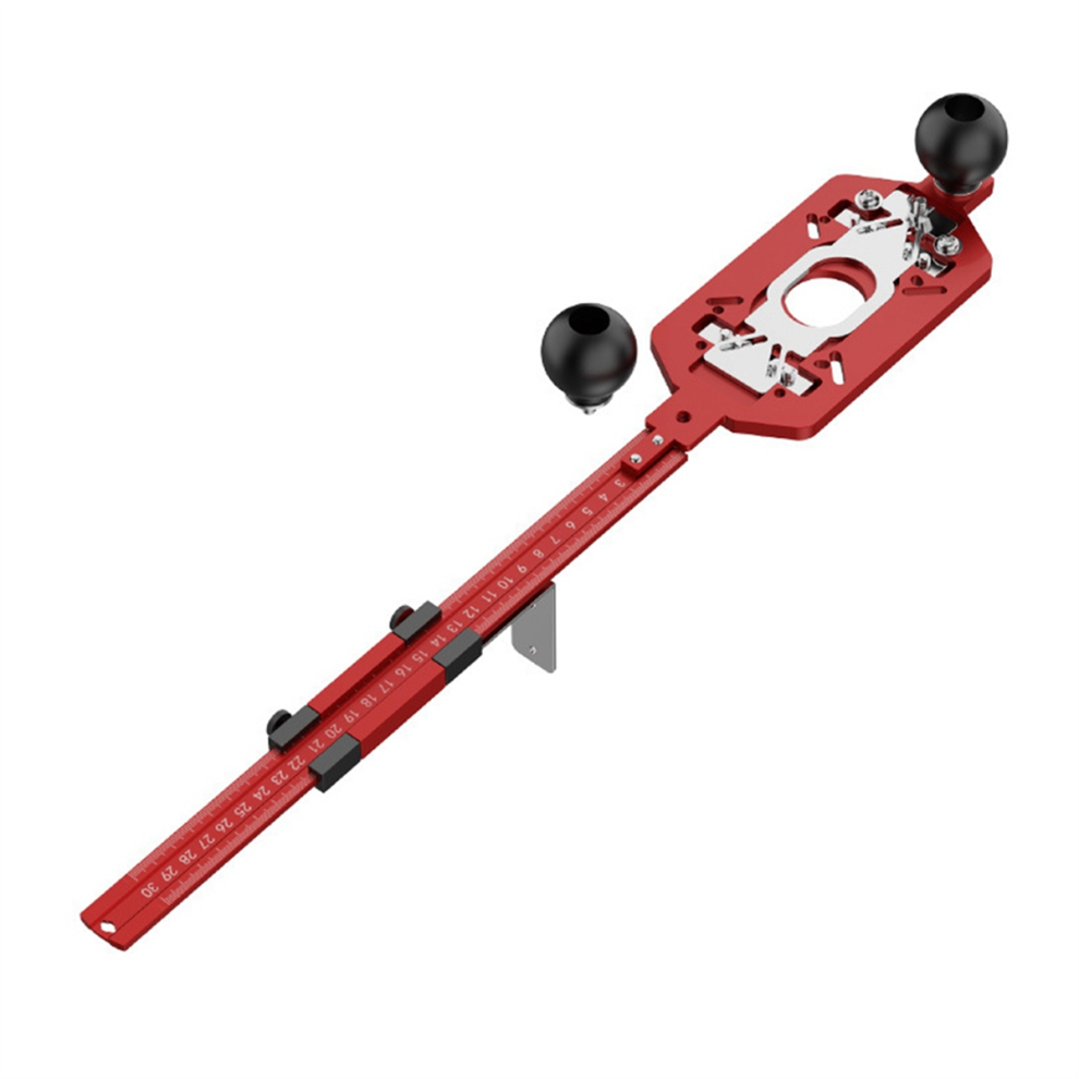 Woodworking Trimming Machine Slotting Base Milling Circle Position Groove Bracket Router Jig,A 4853961882415
