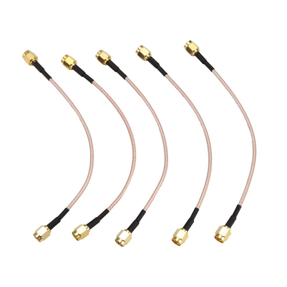 Photos - Cable (video, audio, USB) 5PCS SMA Male to Plug Jack Connector Pigtail Extension Cable RG316 Coax Jumper 15cm