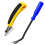 Staple Remover,Upholstery and Construction Puller Tack-Lifter Tool Heavy Duty Carpet Remover,Yellow+Blue 1