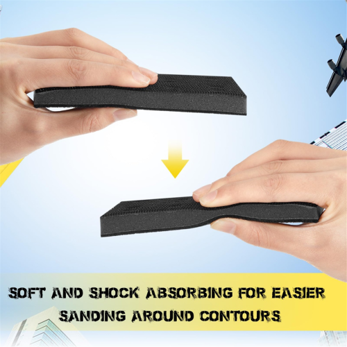 4 Pcs Soft Black Foam Sanding Pads Interface Sander Backing Pad for RS400 LS130 2