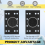 4 Pcs Soft Black Foam Sanding Pads Interface Sander Backing Pad for RS400 LS130 4