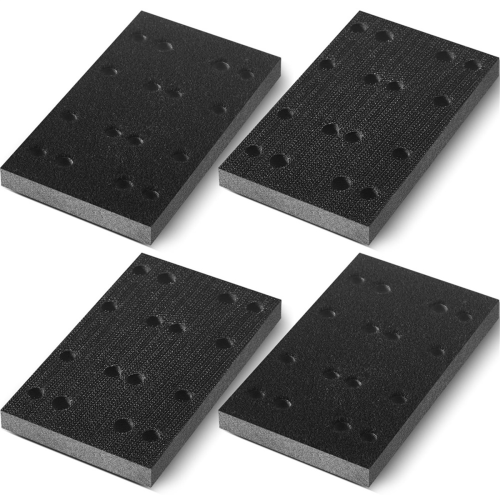 4 Pcs Soft Black Foam Sanding Pads Interface Sander Backing Pad for RS400 LS130 1