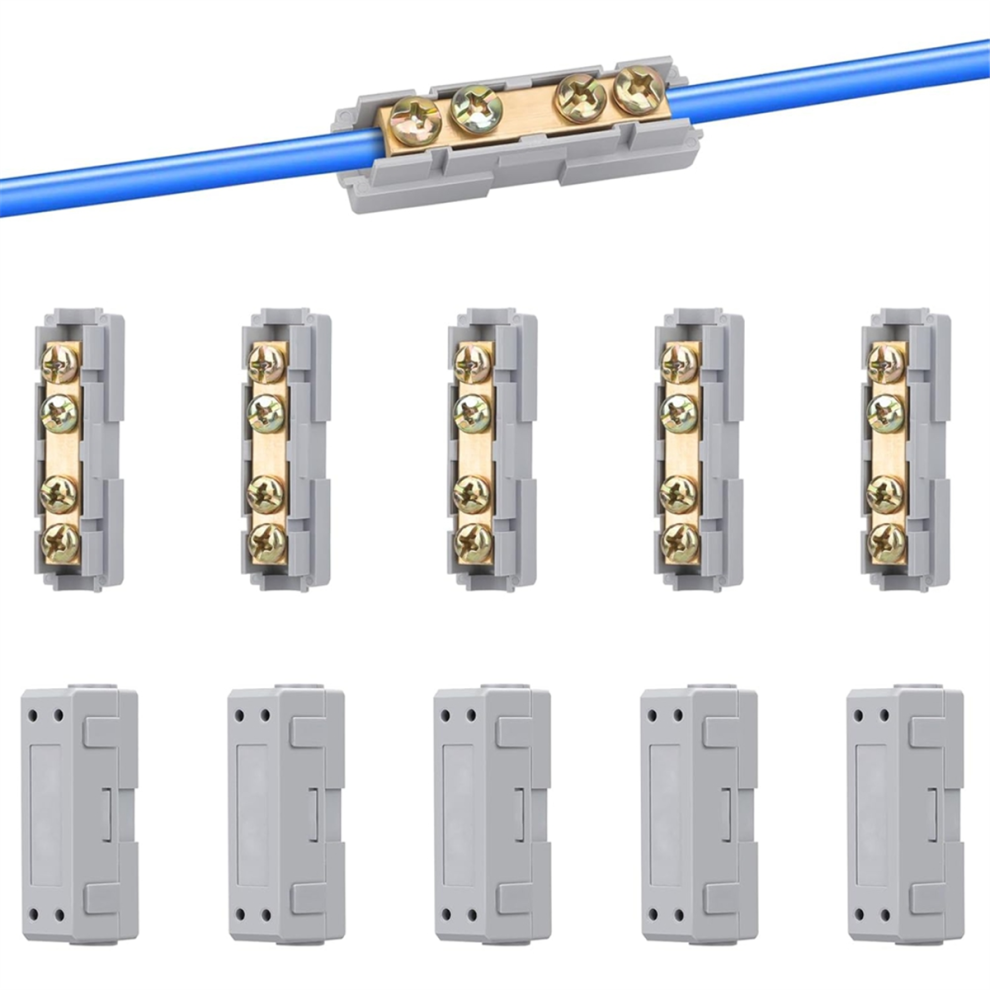 10Pcs 10 Awg Wire Connector Nut Kit, 60A Quick Wiring Connection Terminal, Splicing Terminal 4853961887175