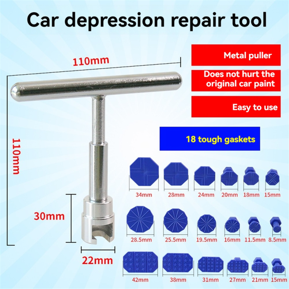 Car Dent Puller Tools Mechanical Sheet Metal Slide Suction Cup Complete Kit For Automotive Body Hail Repair 4853961886352