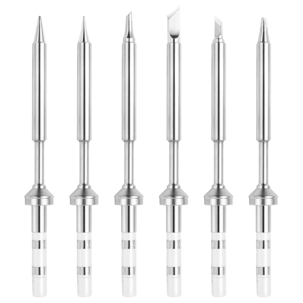 Photos - Power Tool Accessory 6Pcs for Pinecil TS100 Soldering Iron Tips Replacement,Mini Portable Micro-Solder Pen Stations Accessories