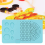 Guide Quilling Board Portable Knitting Paper Grid Winding Disc with Pins Storage Box Blue 6
