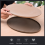 Round Pottery Tools Ceramic Plate Forming Mold Wooden Density Printing Blank Stripping Mud Tool 10