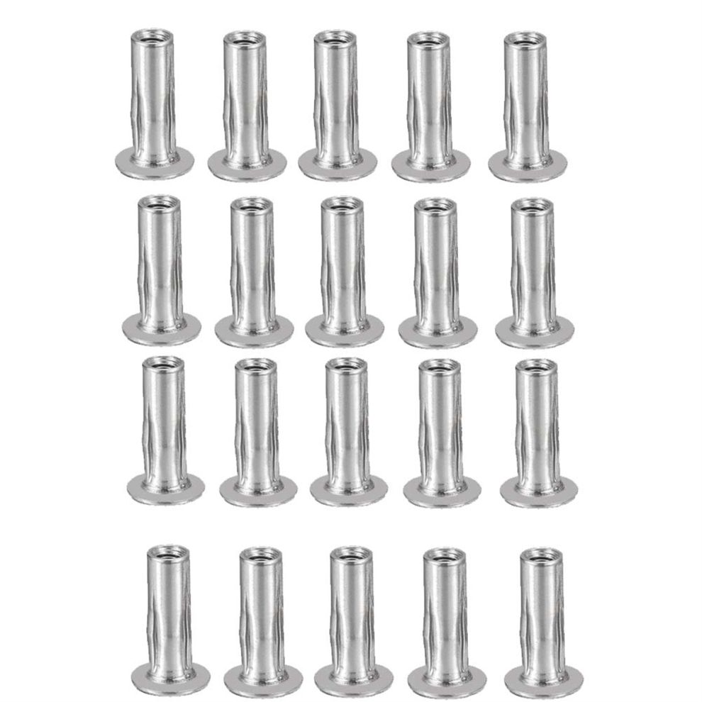 M5 Multi-Grip Rivet Nuts, 20Pcs Threaded Insert Nut 304 Stainless Steel Plus Nuts Construction Fasteners For Industrial 4853961885126