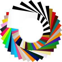 Heat Transfer Vinyl Sheets Sampler, 8.5x12 Extra Iron on Supplies, Materials for T Shirt HTV Making