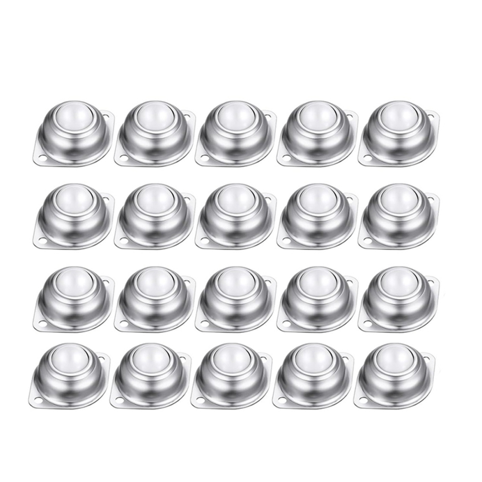 20 Pcs 1 Inch Roller Ball Transfer Bearing Nylon Round Unit Universal Casters For Conveyor 4853961895910