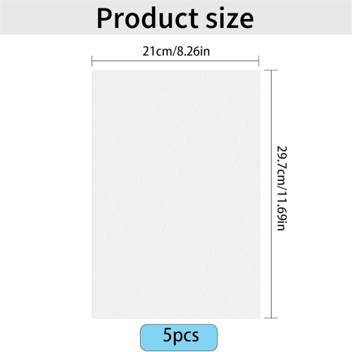 Stick & Embroidery Paper for Dissolvable Transfer Transferring Patterns 5PCS 2