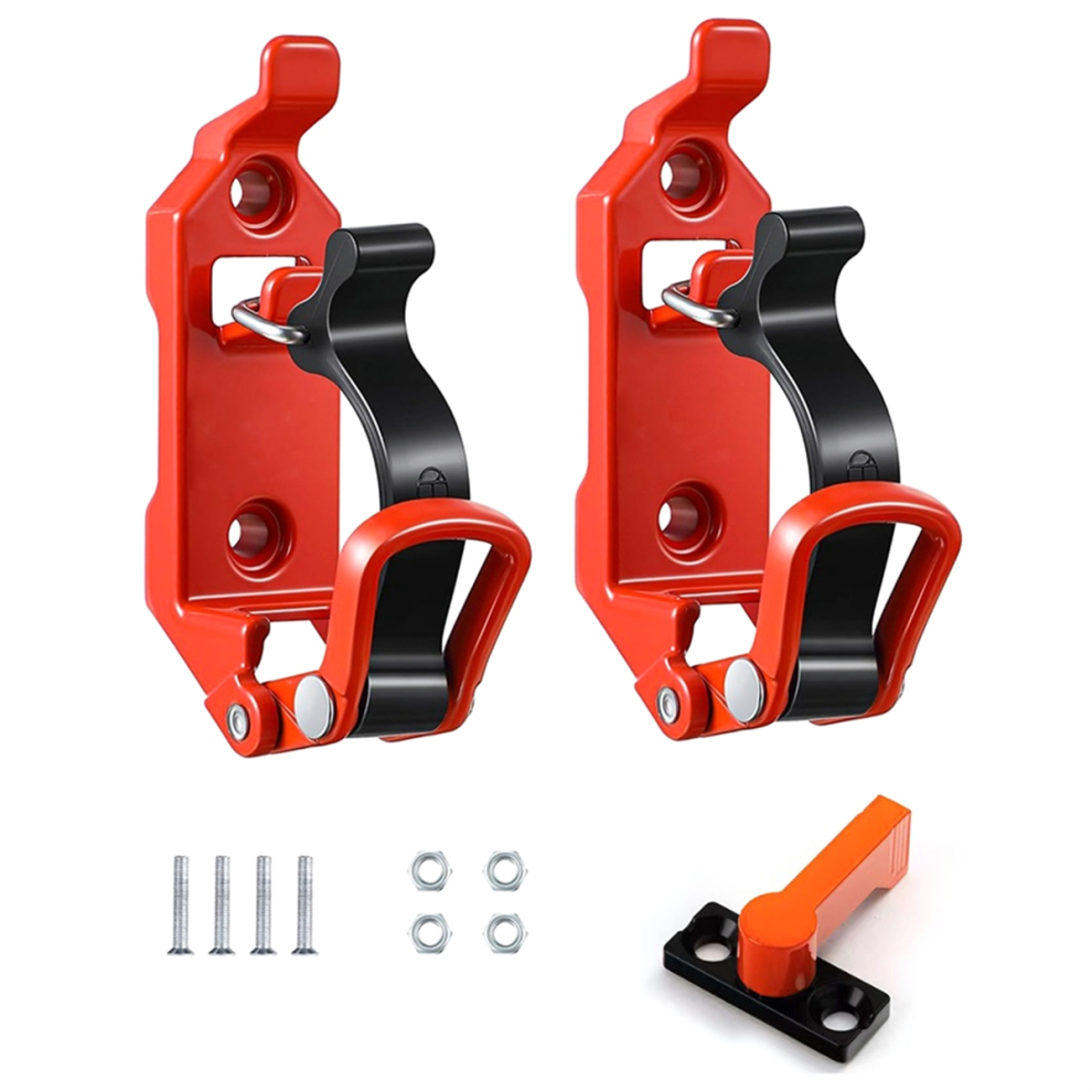 2Pcs Shovel Mount For Roof Rack Brackets Accessories Wall Mounting Versatile Orange 4853961895514