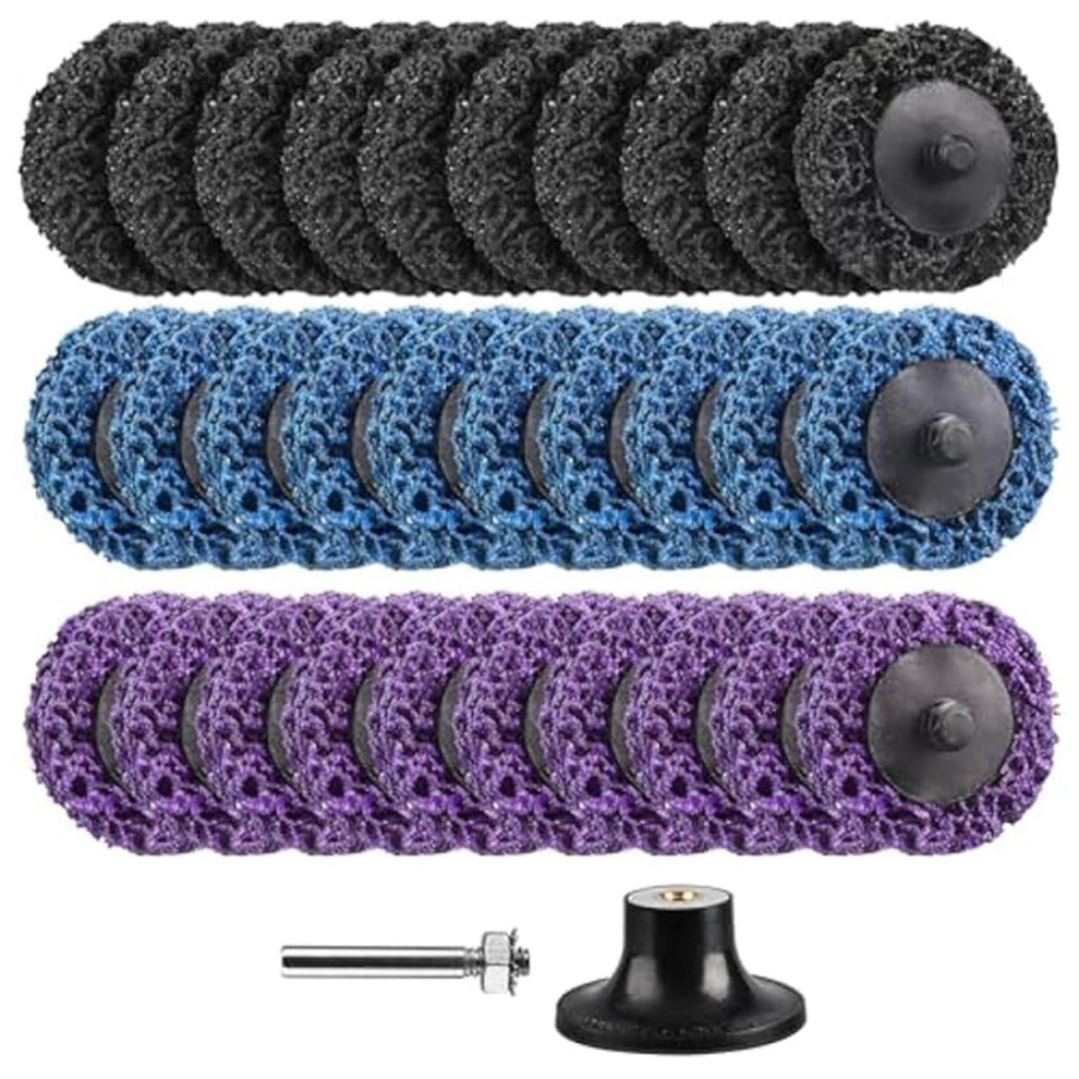 31Pcs 2In Quick Change Easy Strip Discs For Drills,Strip Wheel With 1/4In Grinding Discs,Die Grinder Attachments 4853961895408