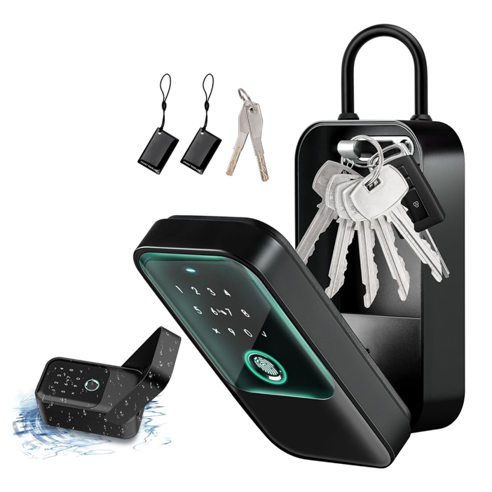 Smartlock Box For House Key With 5 Unlocking Methods Fingerprint,App Control, Access Card, Password,Suitable Office 4853961894937