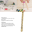 Seam Ripper and Thread Remover Kit, Sewing Tool Set with Positioning Tap for Crafting, Gold 10