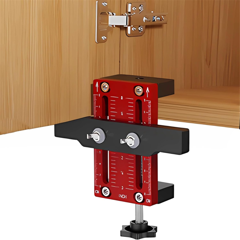Adjustable Cabinet Door Installation Positioner, Mount Locator Versatile Hardware Jig For Woodworking 4853961804301
