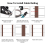 Cable Railing Swage Threaded Stud Tension End Fitting Terminal for 1/8In Deck Railing,for 2x2In Wood/Metal Post 5