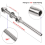 Cable Railing Swage Threaded Stud Tension End Fitting Terminal for 1/8In Deck Railing,for 2x2In Wood/Metal Post 3
