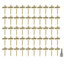 50Pcs Zinc Alloy Wire Fencing Fasteners for Softwoods Fence Nail Farming Gardening Reuse Staple Screw