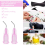 300 Pcs Bent Dispensing Tips Blunt Tip Needles Dental Pre Flow Needle Pink 7