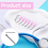 300 Pcs Bent Dispensing Tips Blunt Tip Needles Dental Pre Flow Needle Pink 3