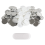 200 Sets 3 Inch 75mm Pin Back Button Parts for Maker Machine, DIY Round Badge 11