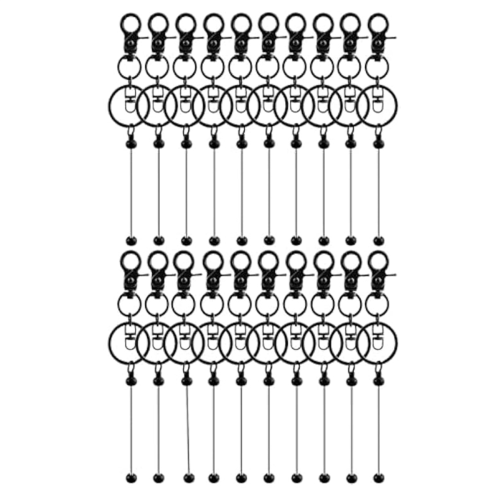 20Pcs Beadable Keychains Bars-DIY Blank Keychains- Keychain Bars for Beads Making Kit