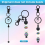 20Pcs Beadable Keychains Bars-DIY Blank Keychains- Keychain Bars for Beads Making Kit 8