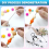 20Pcs Beadable Keychains Bars-DIY Blank Keychains- Keychain Bars for Beads Making Kit 4