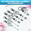 20Pcs Beadable Keychains Bars-DIY Blank Keychains- Keychain Bars for Beads Making Kit 5