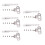 5PCS Window Ventilation Limiter Retainer Wind Brace Bracket Inner Opening Door & Limit Hook White 4