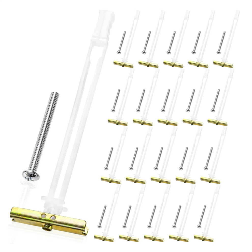 20Pack Drywall Anchor With Included Bolts For 1/4In-20,For Tv Mounting,Cabinets,Holds Up To 265Lbs Each In 1/2In 4853961899765