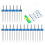 18Pcs Twin Needles for Sewing Machine, Double with Plastic Box, Household Machine Accessories 2