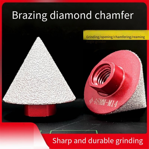 Brazing Diamond Chamfering Tool M14 Stone Floor Tile Ceramic Hole Expansion Drill Bit Conical Grinding Header 2