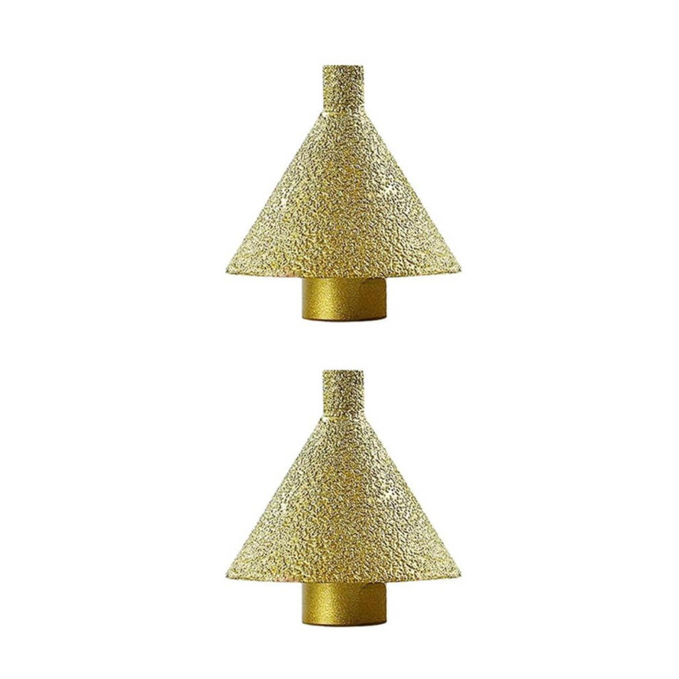 2Pcs M10 Diamond Chamfering Bits For Angle Grinders,Tile Ceramic Trimming Cone Carve Polishing Grinding Wheel 50Mm 4853961806183