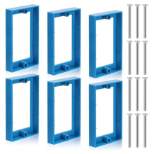 6pcs 1/2inch Single Gang Receptacle Outlet Box Extenders,Electric Extender with 12 Screws