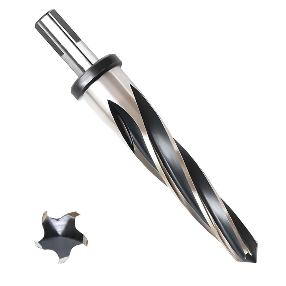 1inch Metal Reamer, M2 HSS Tapered Reamer for Steel, Alloy, Wood, Plastic Alignment, 1/2inch Non-Slip Handle-image-OPC-PJ8BZR7-NEW