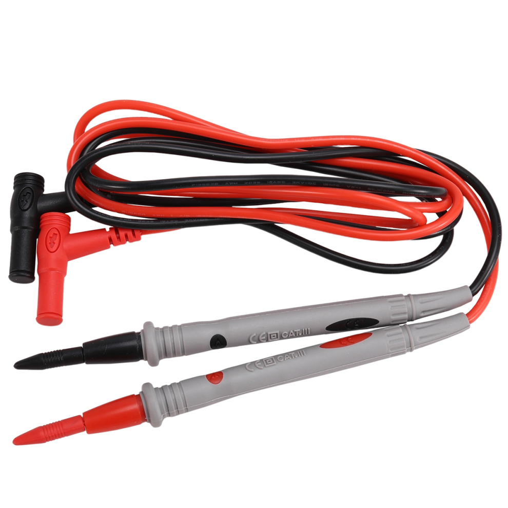 Tester Probe Pen Multimeter Silicone Test Leads 20A 1000V Replaceable Needle Probes Cables For 4853961811569